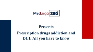 Prescription drugs addiction and DUI: All you have to know