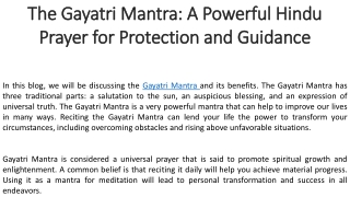 Gyatri mantra