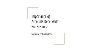 Importance of Accounts Receivable For Business