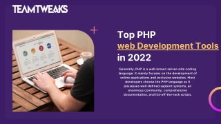Lists of PHP web Development Tools