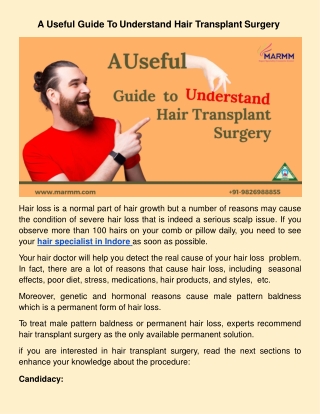 A Useful Guide To Understand Hair Transplant Surgery.docx