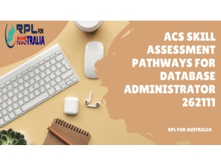 ACS Skill Assessment Pathways For Database Administrator 262111