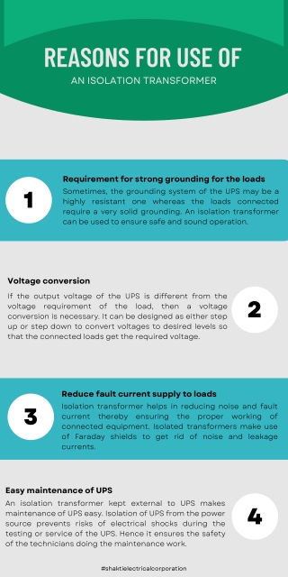 Reasons For Use Of An Isolation Transformer