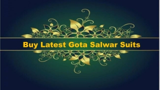 Buy Latest Gota Salwar Suits