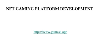 Get unbeatable knowledge about the NFT Gaming platform