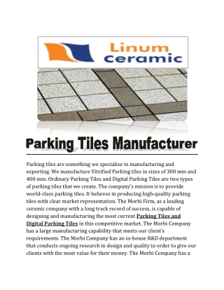 Parking tiles linum
