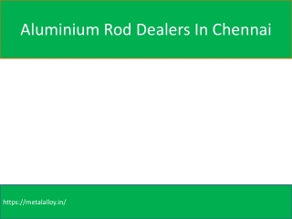 Aluminium Rod Dealers In Chennai