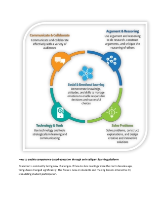 How to enable competency-based education through an intelligent learning platfor