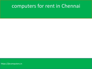 computers for rent in Chennai