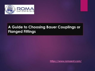 A Guide to Choosing Bauer Couplings or Flanged Fittings