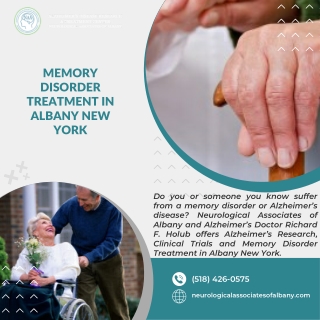 Memory Disorder Treatment in Albany New York