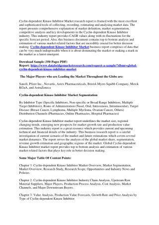 Cyclin-dependent Kinase Inhibitor Market