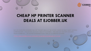 Cheap HP Printer Scanner Deals at Ejobber