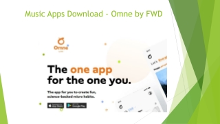 Music Apps Download - Omne by FWD