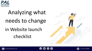 Analyzing what needs to change in website launch check list