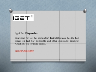 Iget Bar Disposable  Igetbulkbuy.com