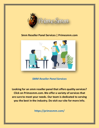 Smm Reseller Panel Services | Primesmm.com