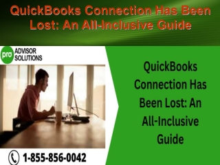 QuickBooks Connection Has Been Lost An All-Inclusive Guide