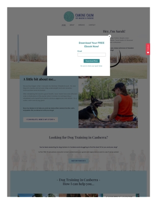 Dog Behaviour Training Company Canberra