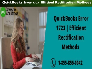 All you need to know about the QuickBooks Error 1723