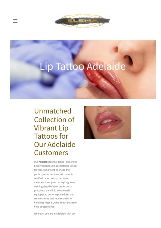 Lip Tattoo Adelaide