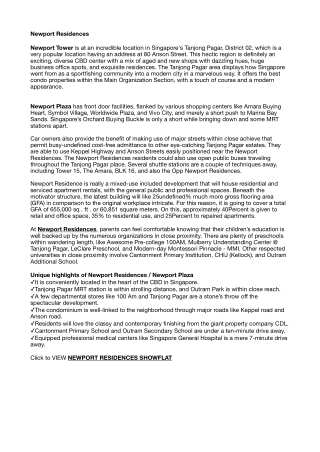 Newport Residences 05