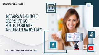 Instagram Shoutout Dropshipping- How To Earn With Influencer Marketing