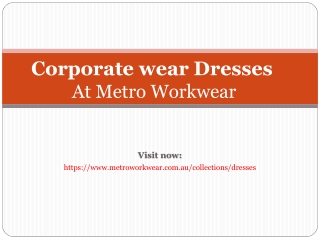 Corporate wear dresses Collection At Metro Workwear