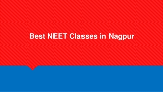 Best NEET Classes in Nagpur