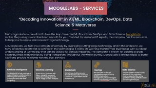 Decoding Metaverse and its Business Opportunities - Metaverse Services - MoogleLabs