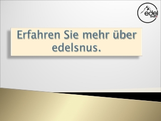 Erfahren Sie mehr über edelsnus.