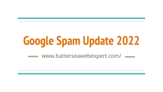 Google Spam Update 2022