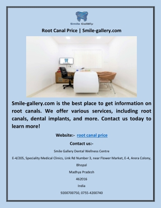 Root Canal Price | Smile-gallery.com