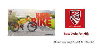 Best Cycle For Kids