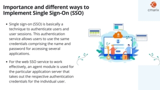 Importance & different ways to Implement Single Sign-On (SSO)