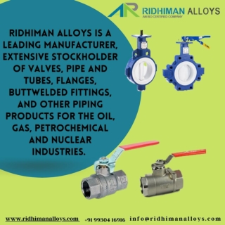 Forbes Marshall Valves | Ball Valves | Butterfly Valves - Ridhiman Alloys