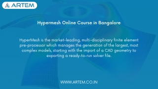 Hypermesh Online Course in Bangalore