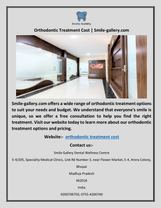 Orthodontic Treatment Cost | Smile-gallery.com