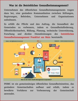 Was ist die Betriebliches Gesundheitsmanagement