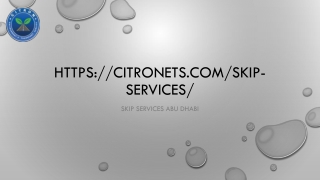 Skip service in abu dhabi