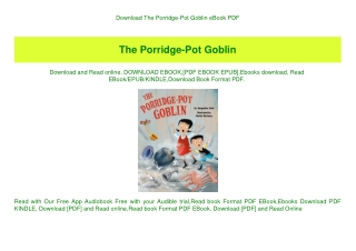 Download The Porridge-Pot Goblin eBook PDF