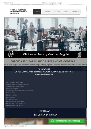 La mejor oficinas en arriendo Bogotá