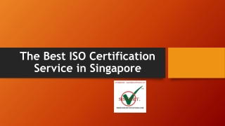 The Best ISO Certification Service in Singapore