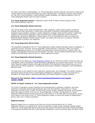 U.S. Tissue Diagnostics Market
