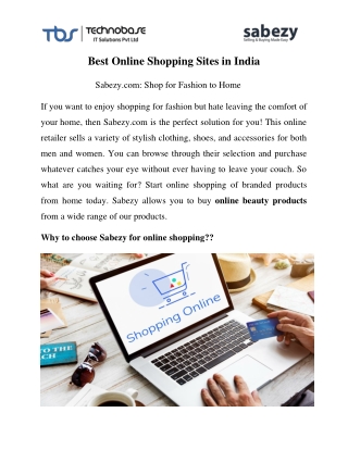 Best Online Shopping Sites in India