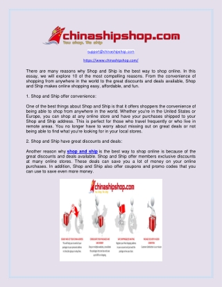 Shop And Ship