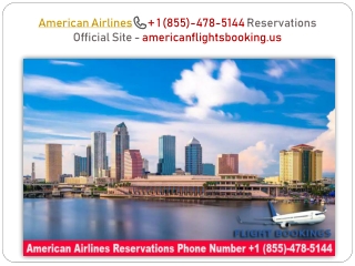 American Airlines  1.8554785144 Ticket Booking Number