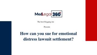 Emotional distress lawsuit: Can you sue?