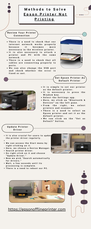 Epson Printer Not Printing | Proper Solution