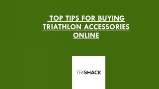 Triathlon accessories